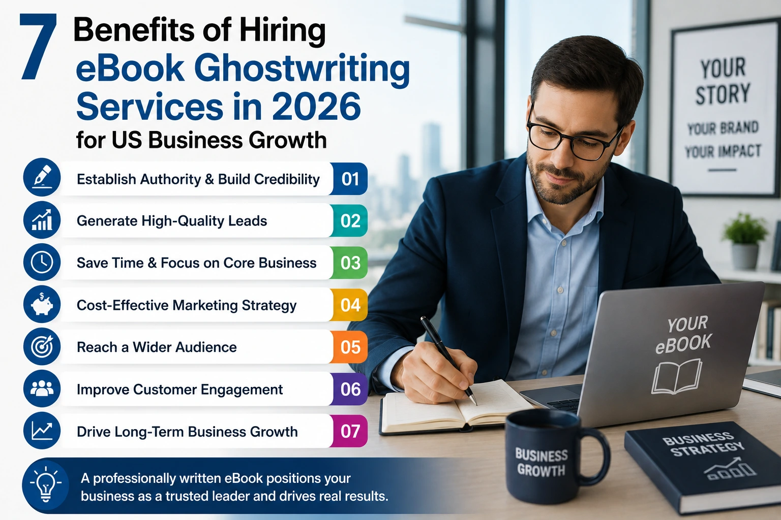 eBook ghostwriting services in 2026 for US business growth